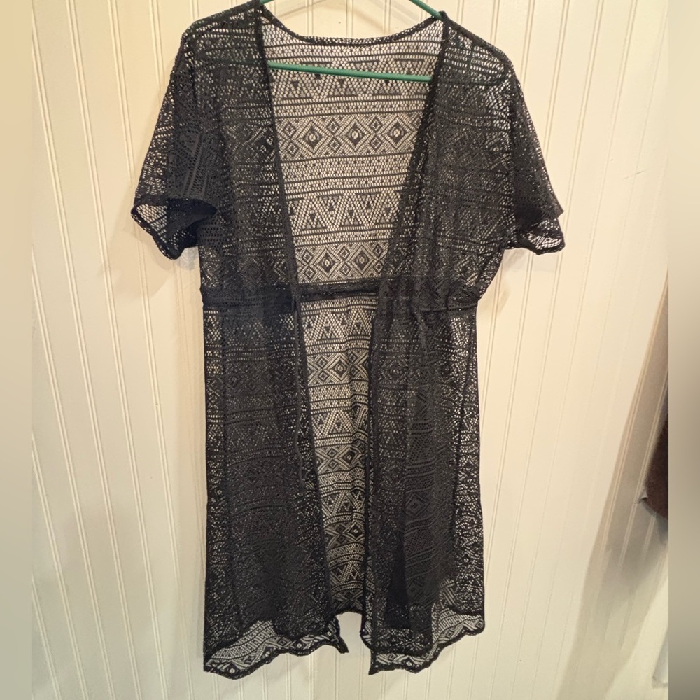 Cupshe Black Lace Cover-Up
